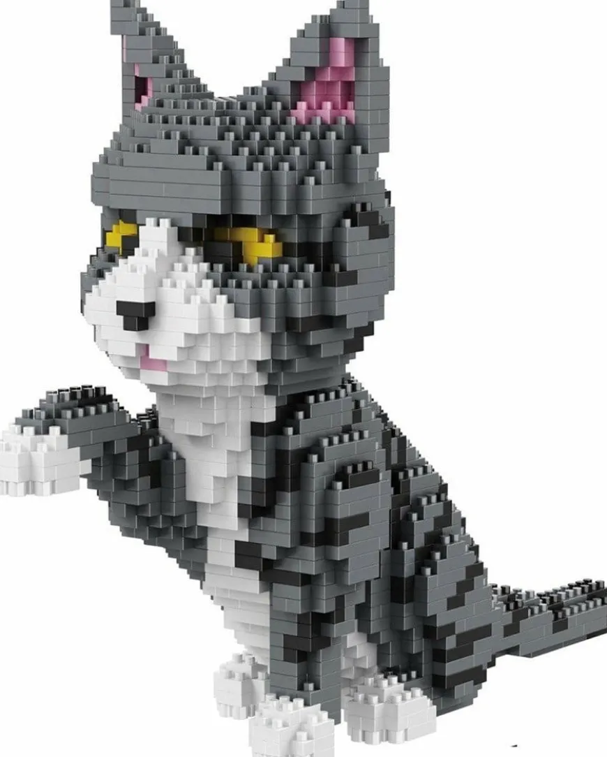 Balody 3D bouwset Grijs witte kat