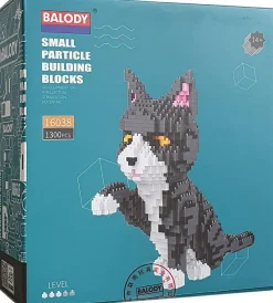 Balody 3D bouwset Grijs witte kat