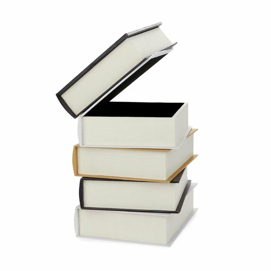 Balvi Bijzettafel Metropolitan Book Stack wood