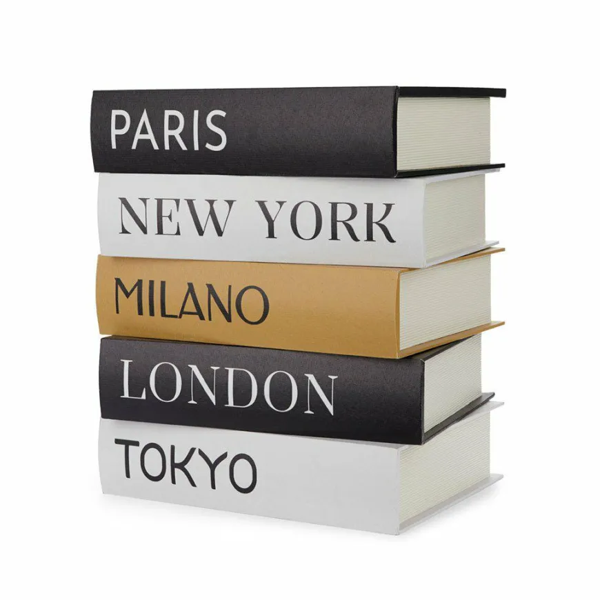 Balvi Bijzettafel Metropolitan Book Stack wood