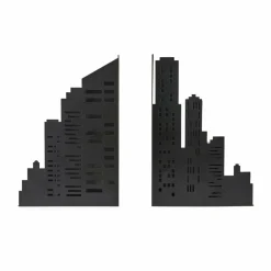 Balvi Boekensteun Skyline Lights zwart