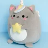 Balvi Katten kussen Fluffy Kawaii Starry grijs