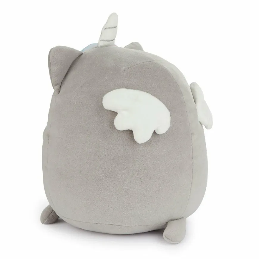 Balvi Katten kussen Fluffy Kawaii Starry grijs