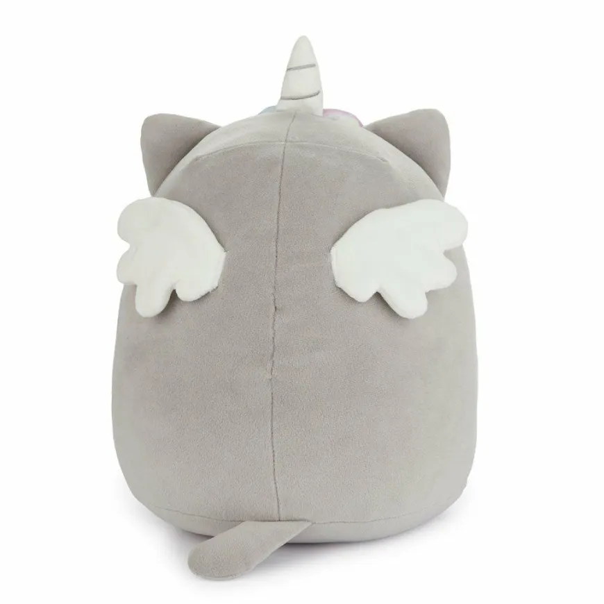 Balvi Katten kussen Fluffy Kawaii Starry grijs