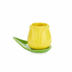 Balvi Koffiekopje Tulp - set van 4 kopjes met schotels