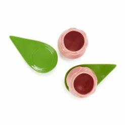 Balvi Koffiekopje Tulp roze - set van 2 kopjes met schotels