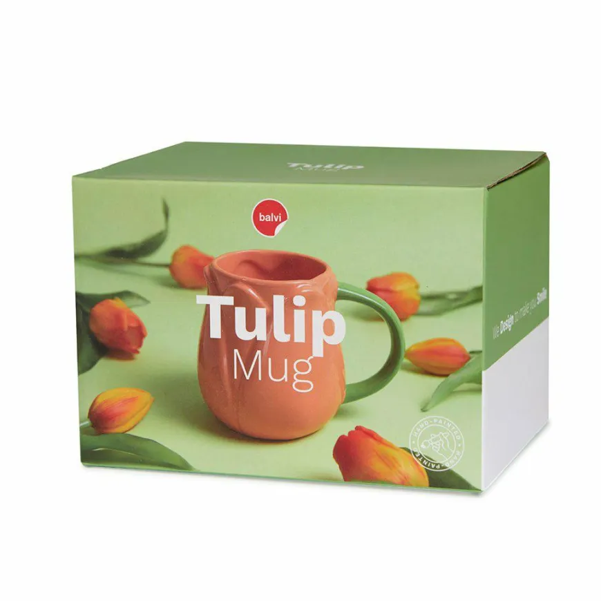 Balvi Mok Tulp oranje keramiek