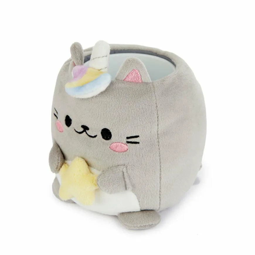 Balvi Pennenbakje Fluffy Kawaii Starry Grijs