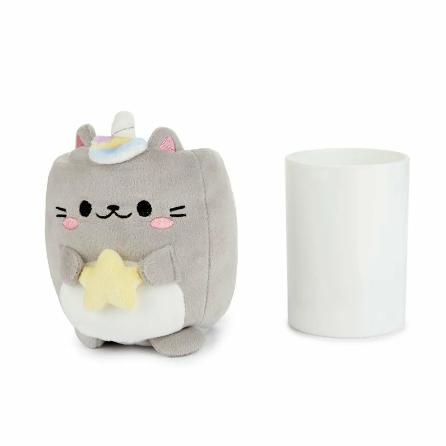 Balvi Pennenbakje Fluffy Kawaii Starry Grijs