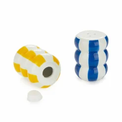 Balvi Peper en Zoutstel stel Floats geel/blauw ceramic