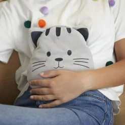 Balvi Pittenzak kussen Kitty Grijs