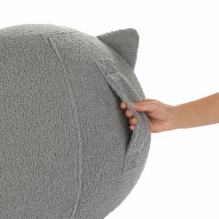 Balvi Poef Kitty grijs polyester