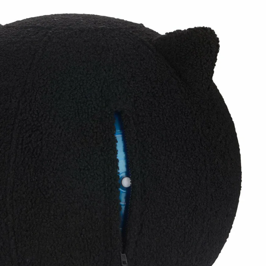 Balvi Poef Kitty zwart polyester