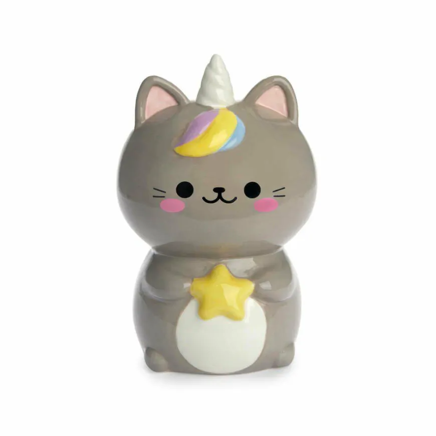 Balvi Spaarpot Kawaii Starry grijs