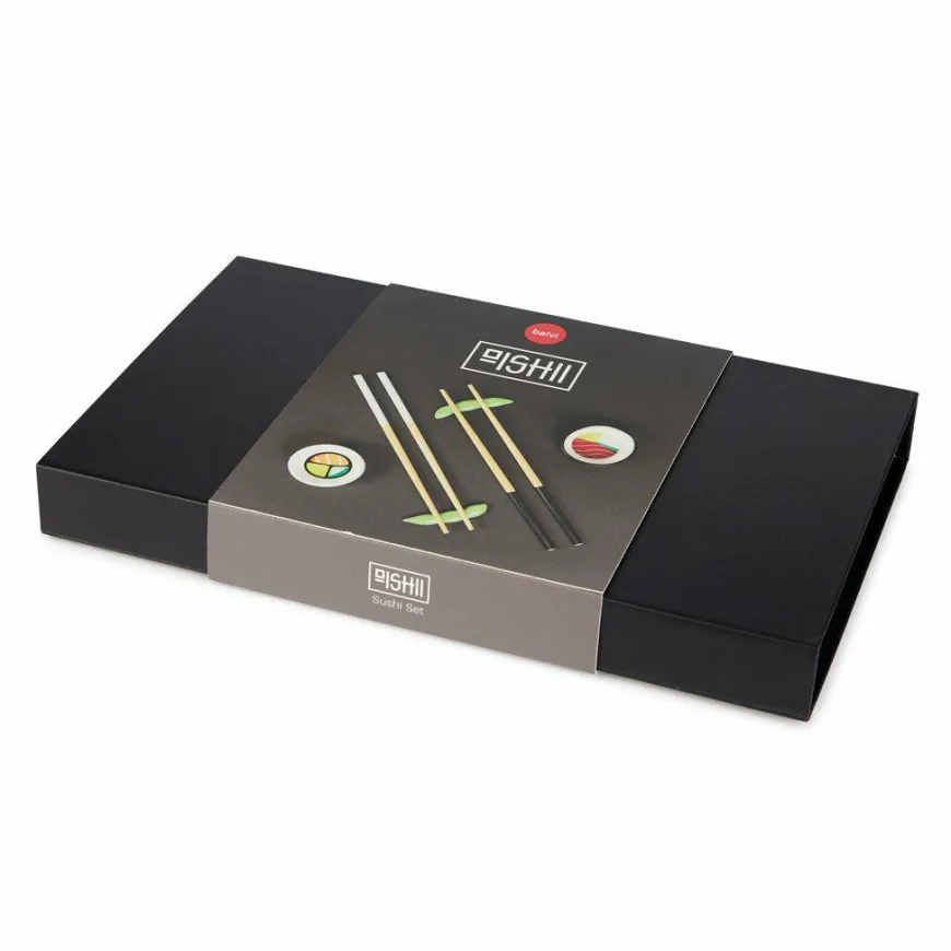 Balvi Sushi set Oishii wit/zwart keramiek