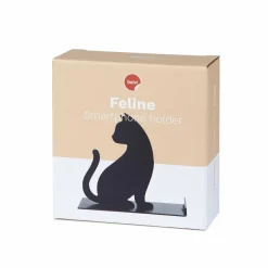 Balvi Telefoonhouder Feline zwart metaal