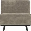 BePureHome Statement 1-zits element brede platte rib clay