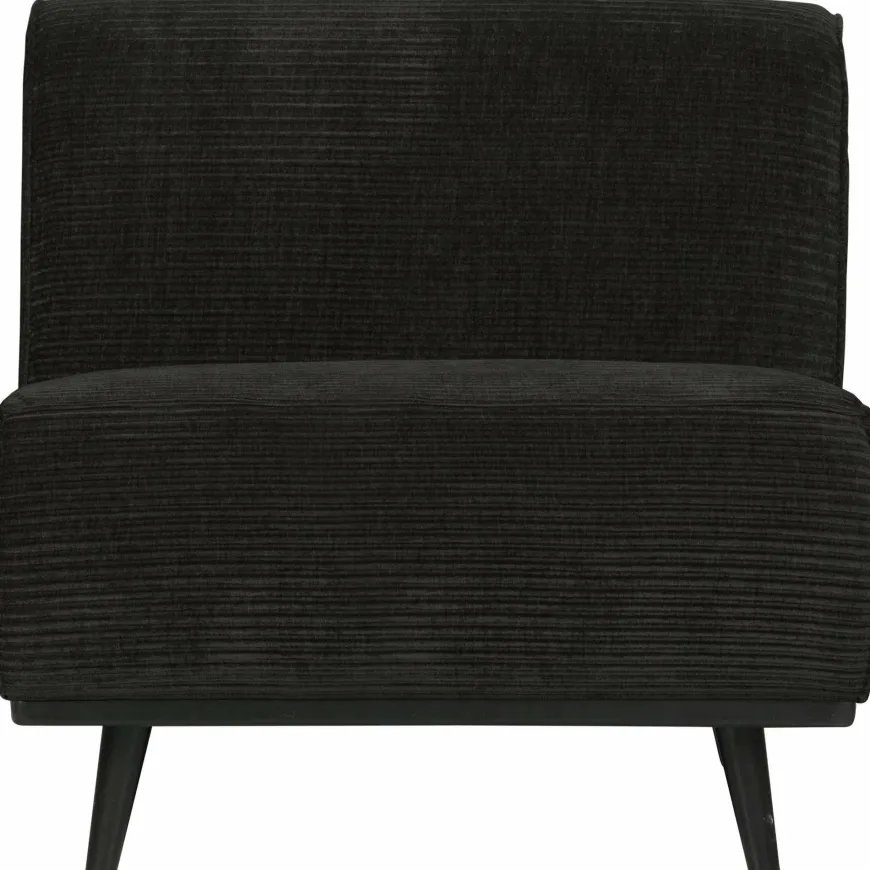 BePureHome Statement 1-zits element brede platte rib graphite