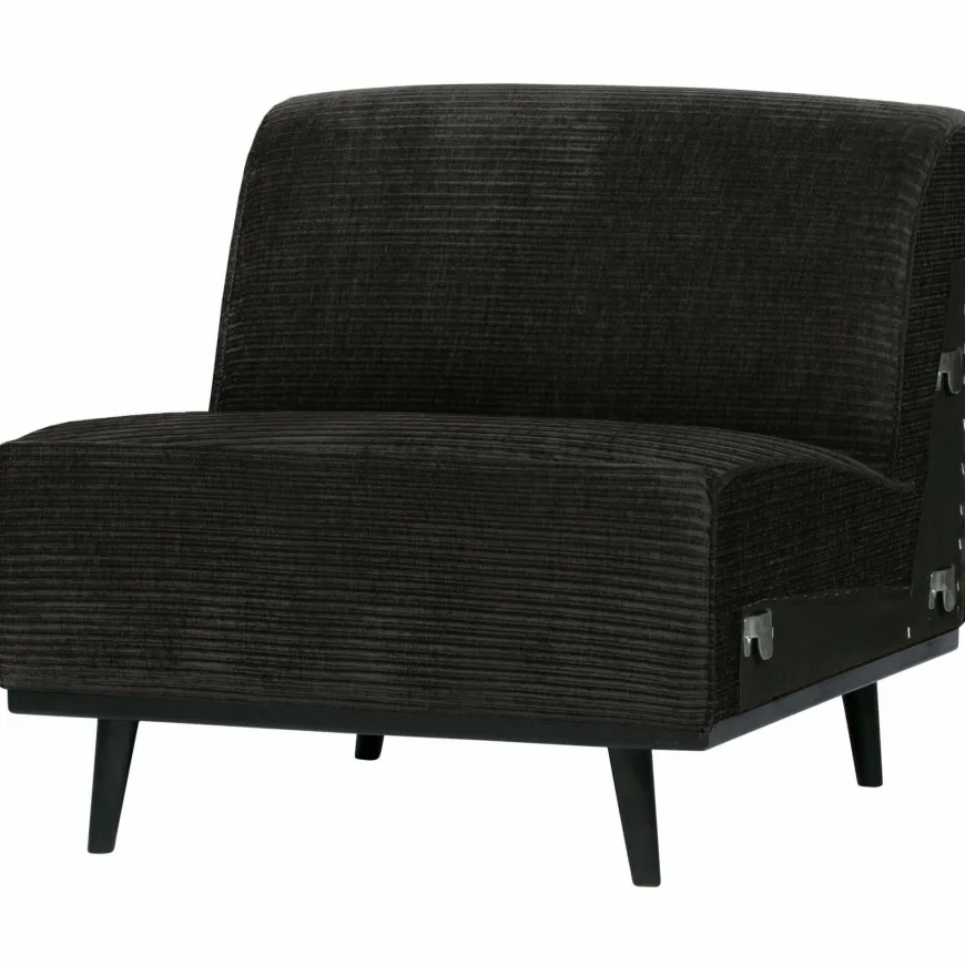 BePureHome Statement 1-zits element brede platte rib graphite