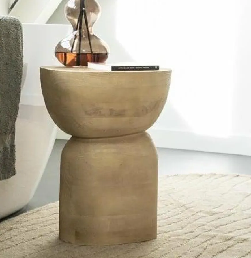 By Boo Bijzettafel Cobble mango organisch – naturel