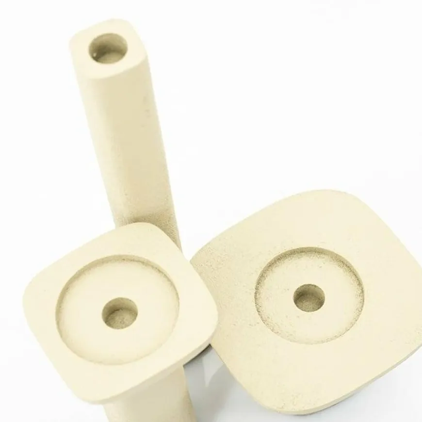 By Boo Candle holder Squand medium - beige