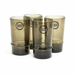 By Boo Drink glas Bubble groot - bruin