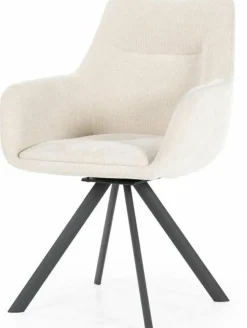 By Boo Eettafelstoel Bliss met armleuning - beige
