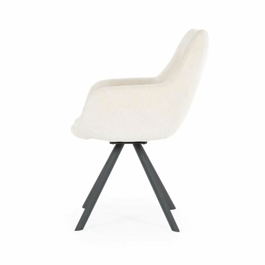 By Boo Eettafelstoel Bliss met armleuning - beige