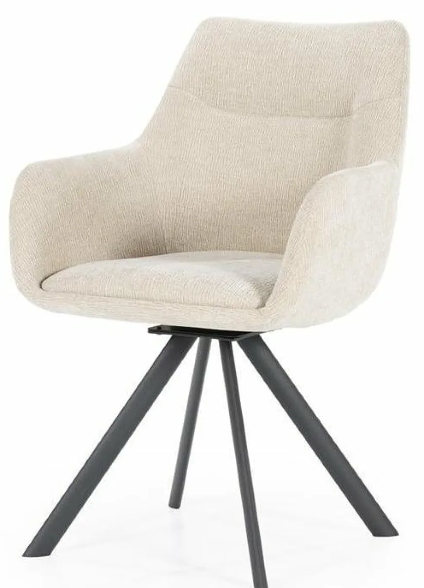 By Boo Eettafelstoel Bliss met armleuning - taupe