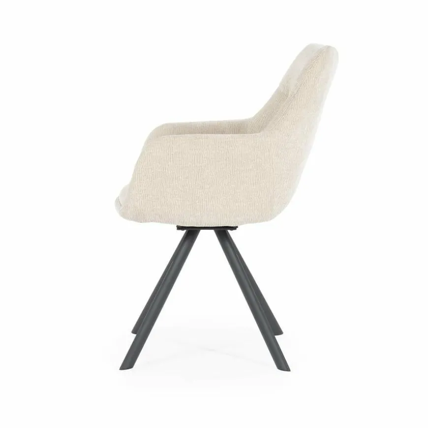 By Boo Eettafelstoel Bliss met armleuning - taupe
