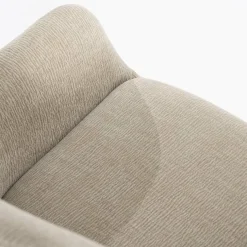 By Boo Eettafelstoel Bliss met armleuning - taupe