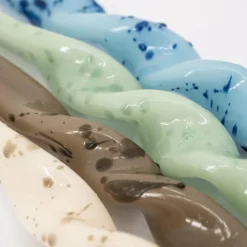 By Boo Kaars Swirly set van 4 - blauw