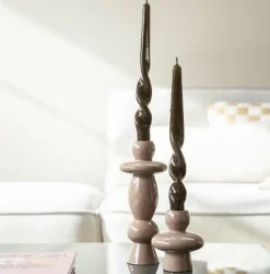 By Boo Kandelaar Barolo set van 2 metaal – oud roze