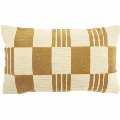 By Boo Kussen Twist 35x55 cm – mosterd