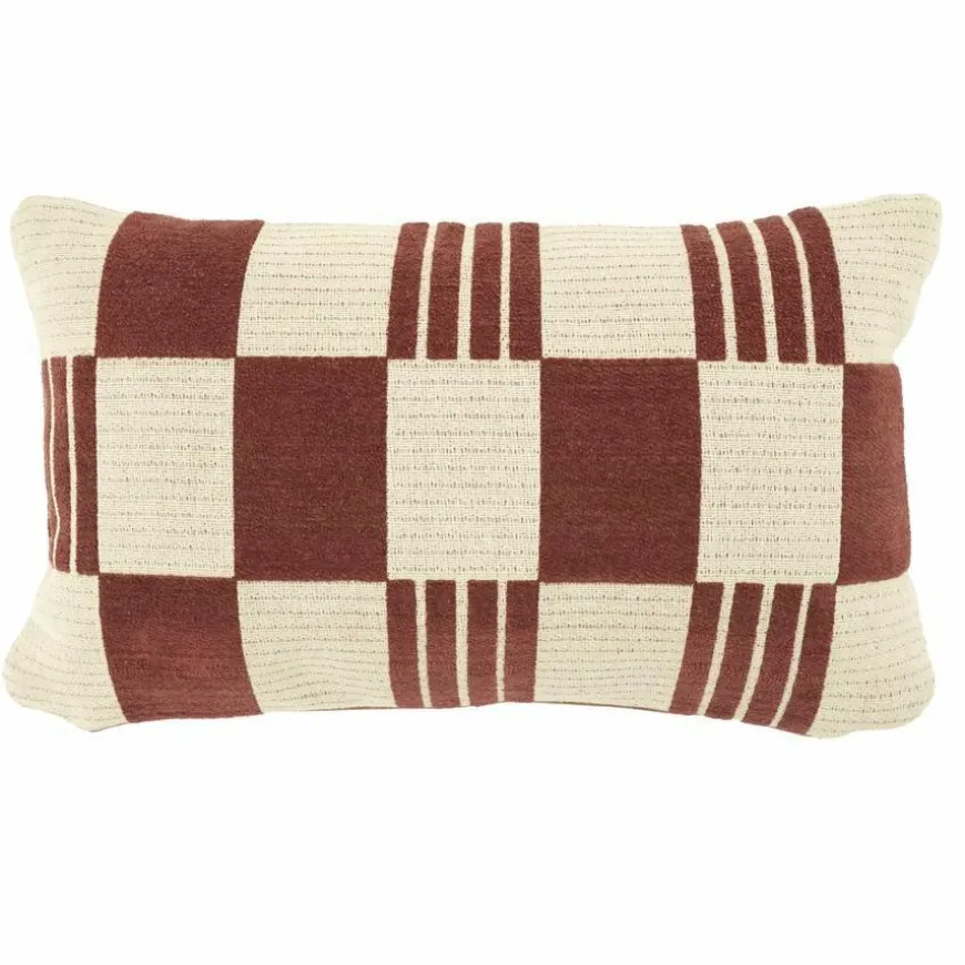 By Boo Kussen Twist 35x55 cm - burgundy