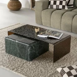 By Boo Salontafel Ripple glas