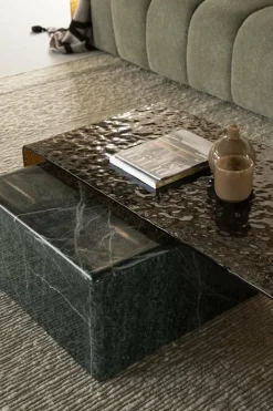 By Boo Salontafel Ripple glas