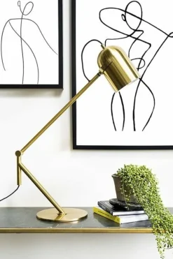 By Boo Tafellamp Sleek - Zwart of goud