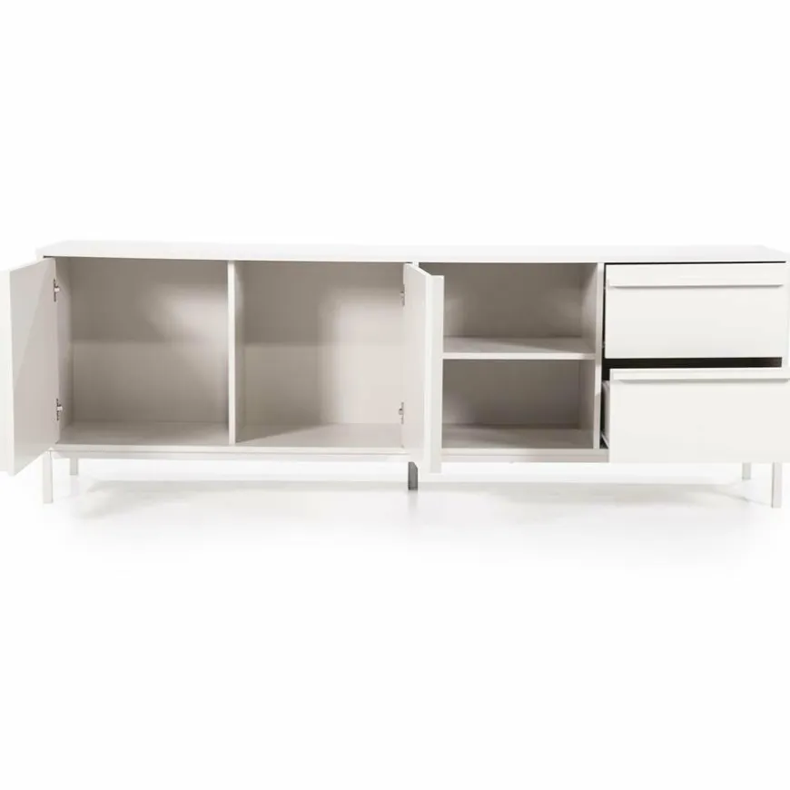 By Boo TV meubel Boaz 180 cm – 2 deuren, 2 lades en 2 open vakken