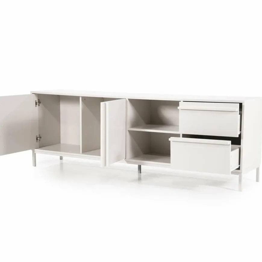 By Boo TV meubel Boaz 180 cm – 2 deuren, 2 lades en 2 open vakken