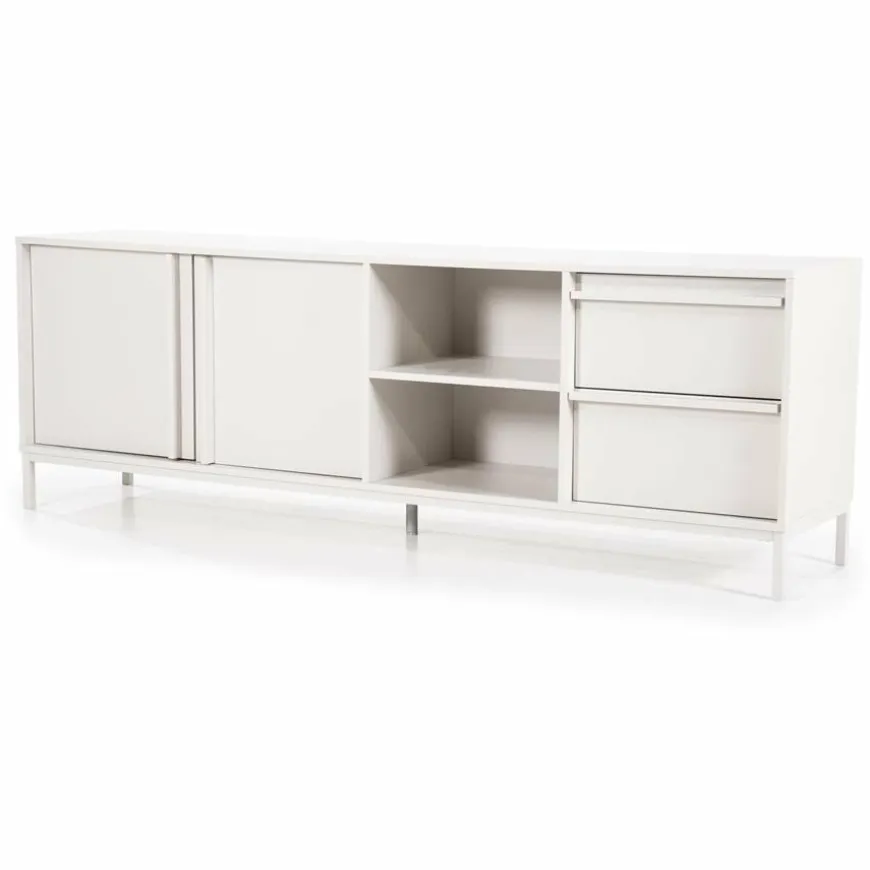 By Boo TV meubel Boaz 180 cm – 2 deuren, 2 lades en 2 open vakken