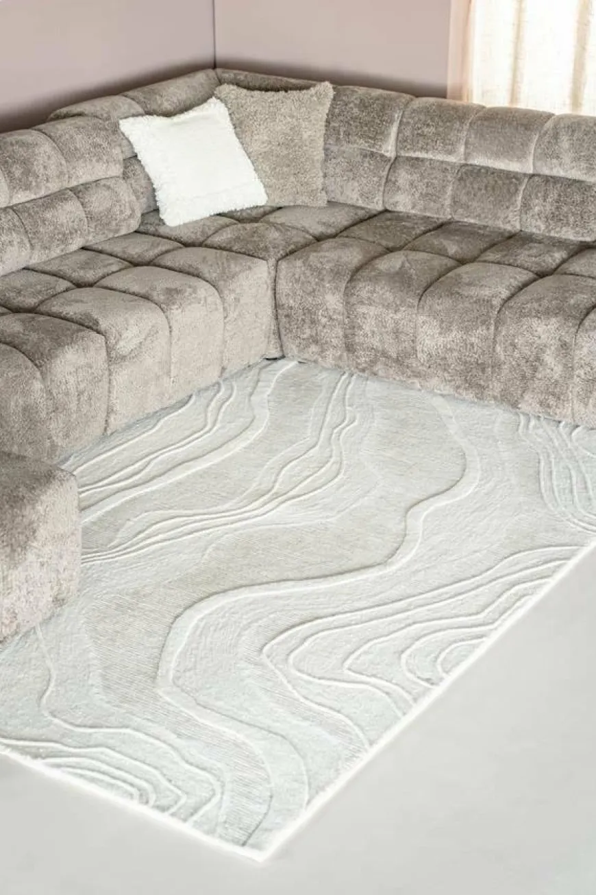 By Boo Vloerkleed Soil 190x290 cm - off white