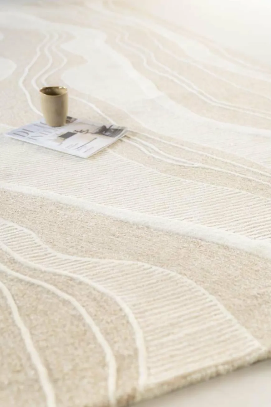 By Boo Vloerkleed Soil 160x230 cm - beige