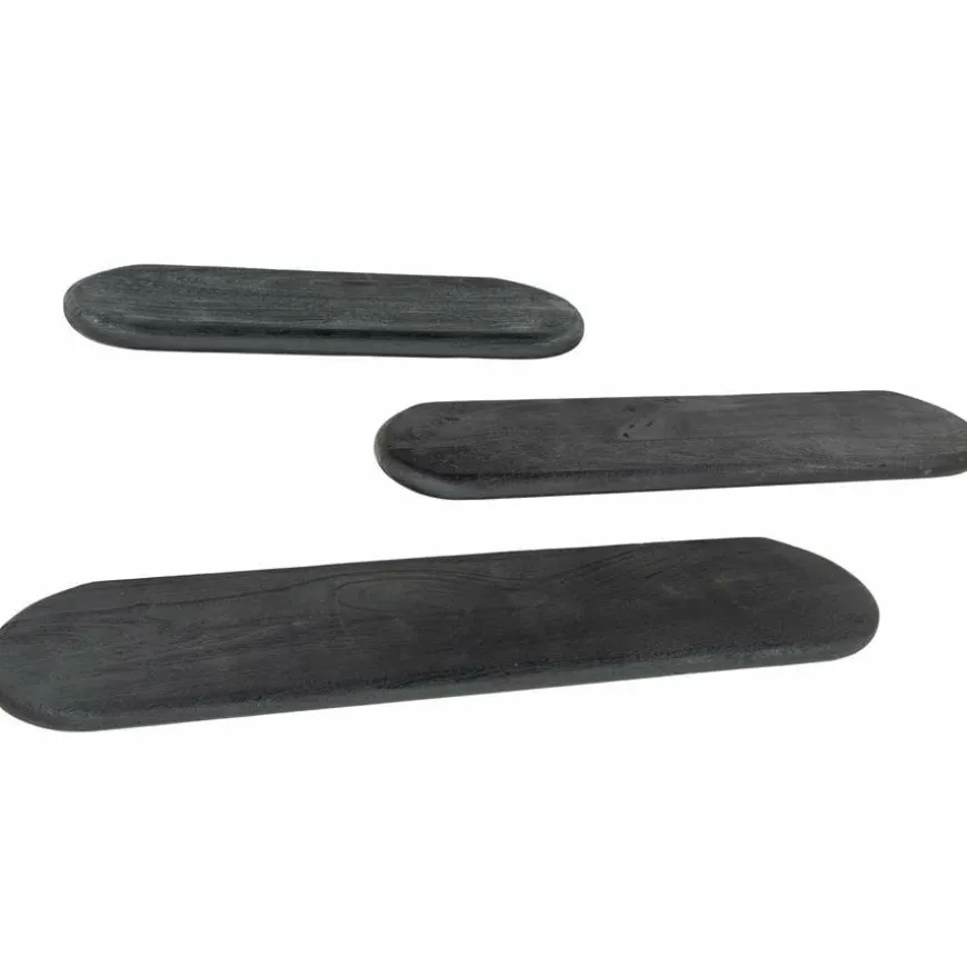 By Boo Wandplank Tre 2 mango 69 cm – zwart