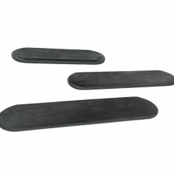 By Boo Wandplank Tre 3 mango 100 cm – zwart