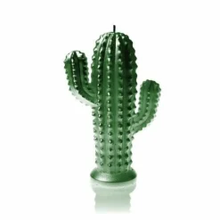 Candellana Kaars cactus groen metallic - groot