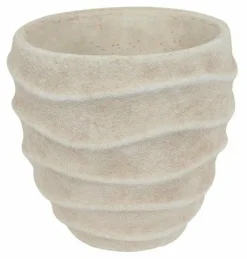 Countryfield Bloempot Ribbel Creme S