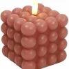 Countryfield Bolletjes kaars LED Lyon roze M