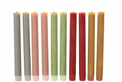 Countryfield Dinerkaars LED Diner rustiek roze met beweegbare vlam – 2 stuks