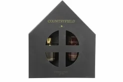 Countryfield Elegance Gift box geurstokje & kaars rood